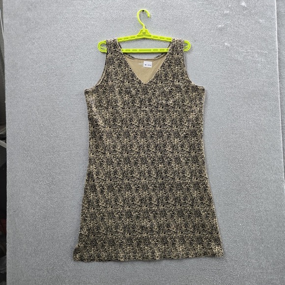 Woolrich Dresses & Skirts - Woolrich Women Dress XL Black Geometric Shift Tank V Neck Sleeveless